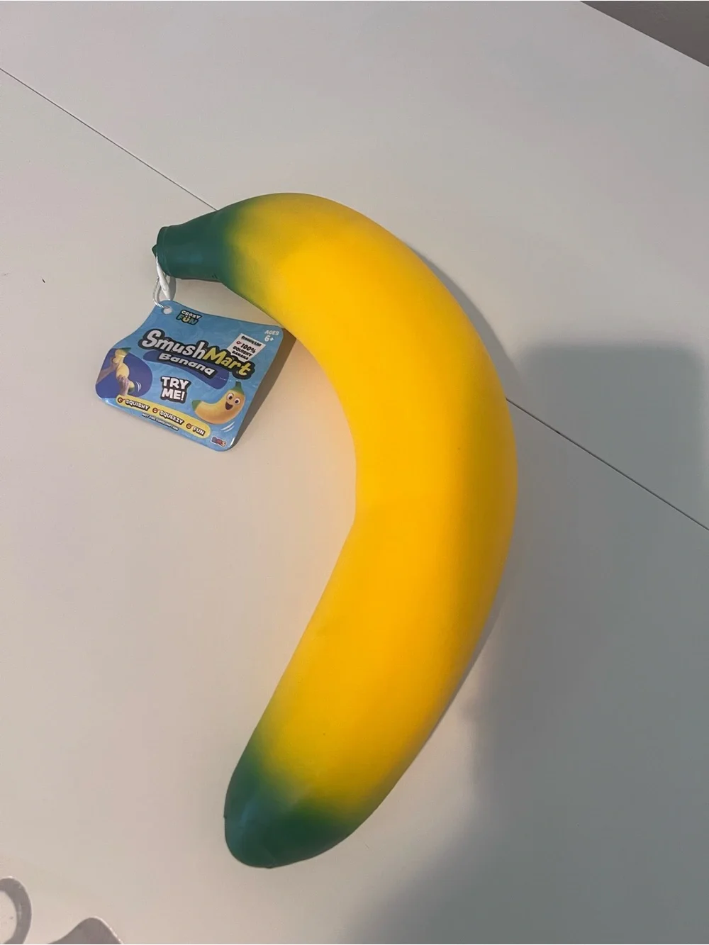 Squishy Banana Sensory Toy - Yellow & Green